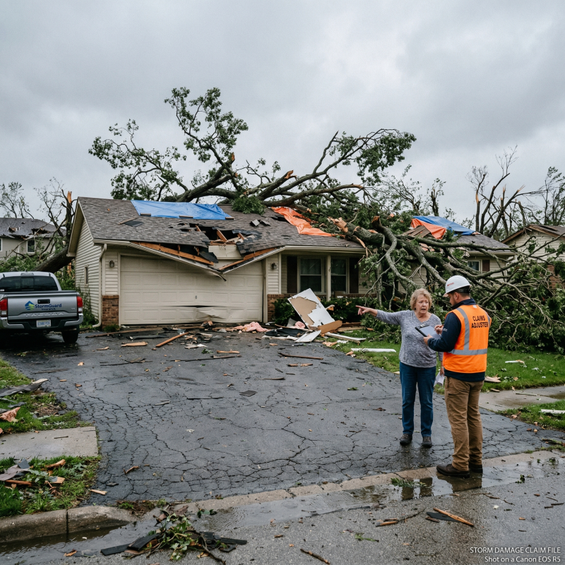 storm damage claim